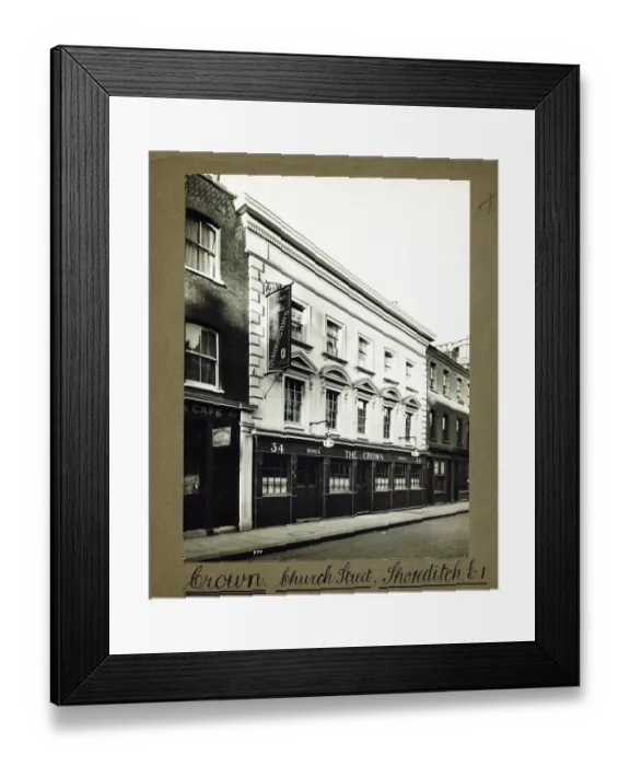 Framed Print : Photograph of Crown PH, Shoreditch, London Framed Print : Photograph of Crown PH, Shoreditch, London