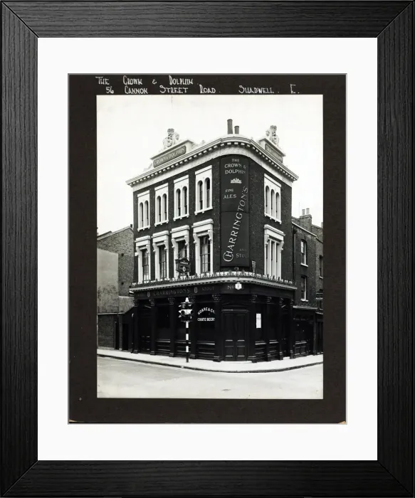 Framed Print : Photograph of Crown & Dolphin PH, Shadwell, London Framed Print : Photograph of Crown & Dolphin PH, Shadwell, London