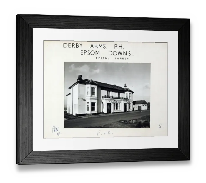 Framed Print : Photograph of Derby Arms, Epsom, Surrey Framed Print : Photograph of Derby Arms, Epsom, Surrey
