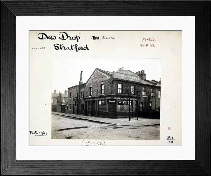Framed Print : Photograph of Dew Drop PH, Stratford, London Framed Print : Photograph of Dew Drop PH, Stratford, London