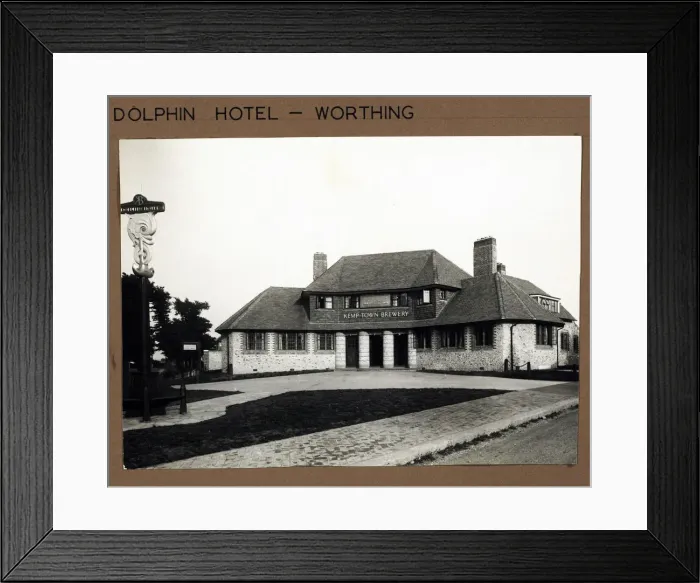 Framed Print : Photograph of Dolphin Hotel, Worthing, Sussex Framed Print : Photograph of Dolphin Hotel, Worthing, Sussex