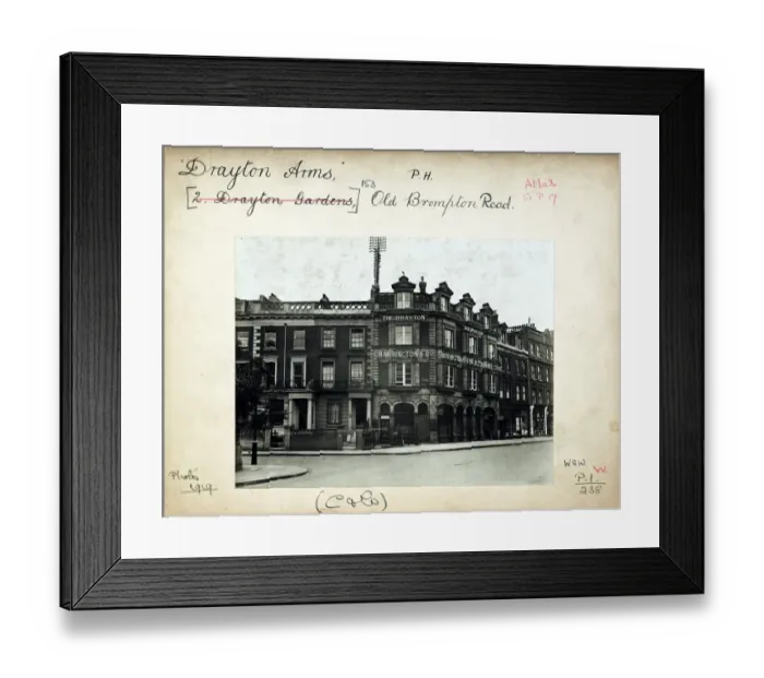 Framed Print : Photograph of Drayton Arms, South Kensington, London Framed Print : Photograph of Drayton Arms, South Kensington, London