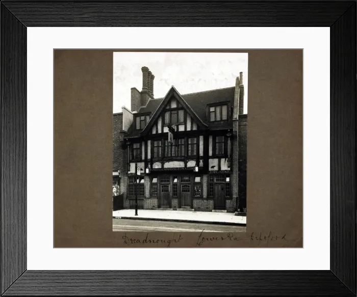 Framed Print : Photograph of Dreadnought PH, Deptford, London Framed Print : Photograph of Dreadnought PH, Deptford, London