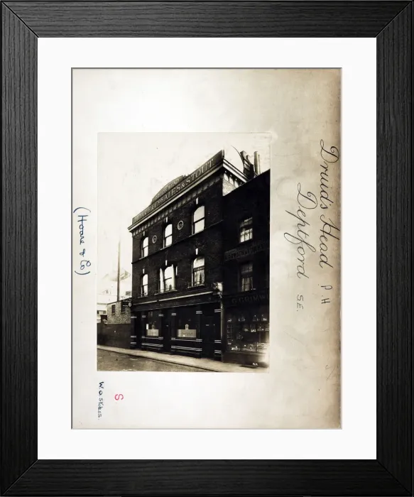 Framed Print : Photograph of Druids Head PH, Deptford, London Framed Print : Photograph of Druids Head PH, Deptford, London