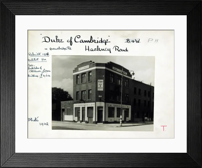 Framed Print : Duke Of Cambridge PH, Hackney Road (New), London Framed Print : Duke Of Cambridge PH, Hackney Road (New), London
