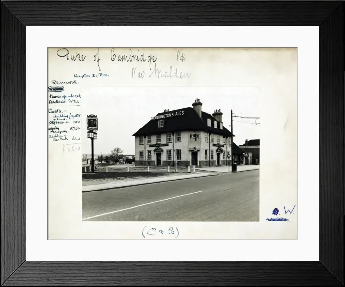 Framed Print : Duke Of Cambridge PH, New Maldon, Greater London Framed Print : Duke Of Cambridge PH, New Maldon, Greater London