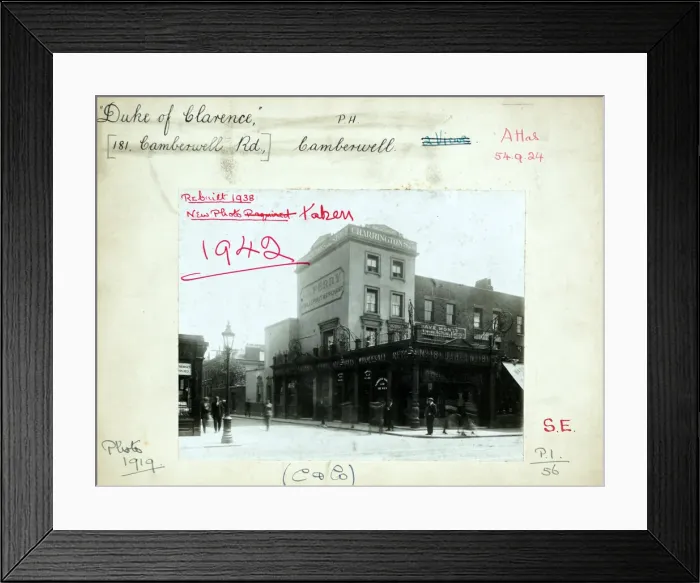 Framed Print : Photograph of Duke Of Clarence PH, Camberwell (Old), London