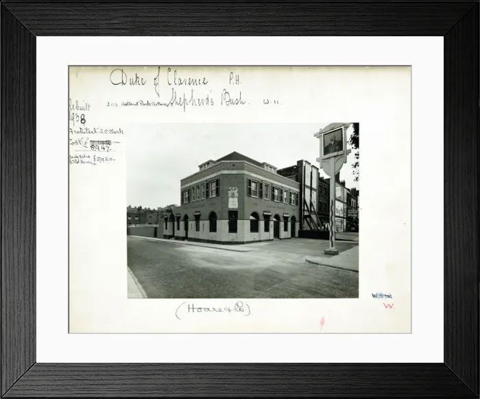 Framed Print : Duke Of Clarence PH, Notting Hill (New), London Framed Print : Duke Of Clarence PH, Notting Hill (New), London
