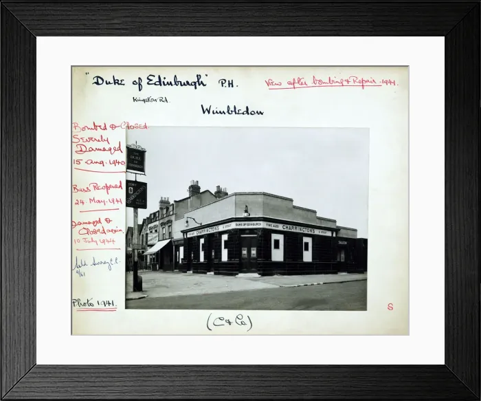 Framed Print : Photograph of Duke Of Edinburgh PH, Wimbledon, London Framed Print : Photograph of Duke Of Edinburgh PH, Wimbledon, London