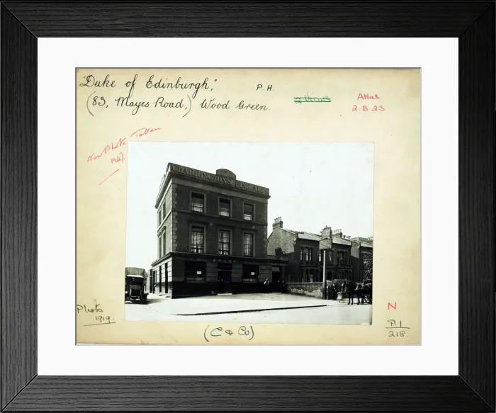 Framed Print : Photograph of Duke Of Edinburgh PH, Wood Green, London Framed Print : Photograph of Duke Of Edinburgh PH, Wood Green, London