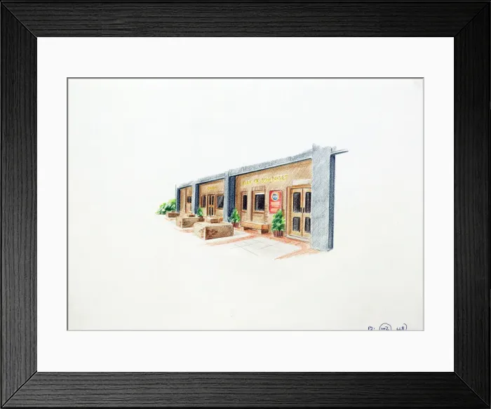 Framed Print : Sketch of Duke Of Somerset PH, Aldgate, London Framed Print : Sketch of Duke Of Somerset PH, Aldgate, London