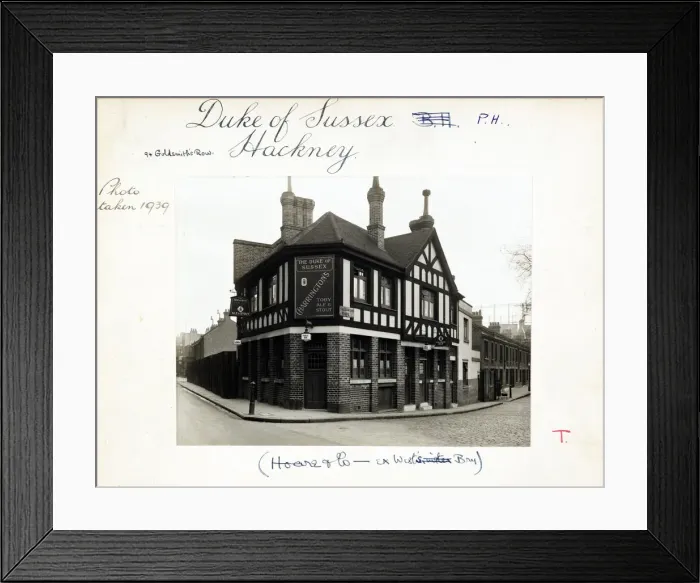 Framed Print : Photograph of Duke Of Sussex PH, Hackney, London Framed Print : Photograph of Duke Of Sussex PH, Hackney, London