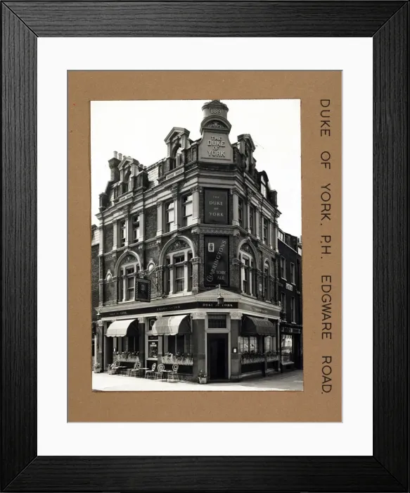 Framed Print : Photograph of Duke Of York PH, Edgware Road, London Framed Print : Photograph of Duke Of York PH, Edgware Road, London