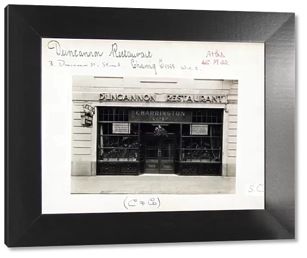 Photograph of Duncannon Restaurant, Charing Cross, London