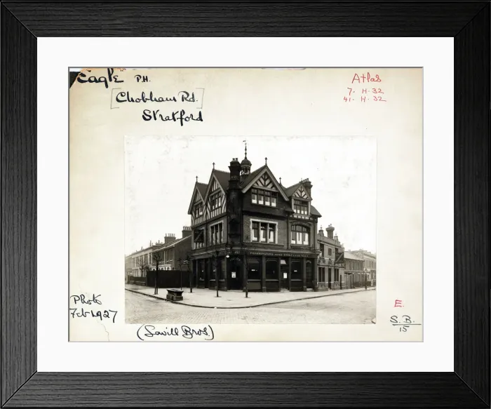 Framed Print : Photograph of Eagle PH, Stratford, London Framed Print : Photograph of Eagle PH, Stratford, London