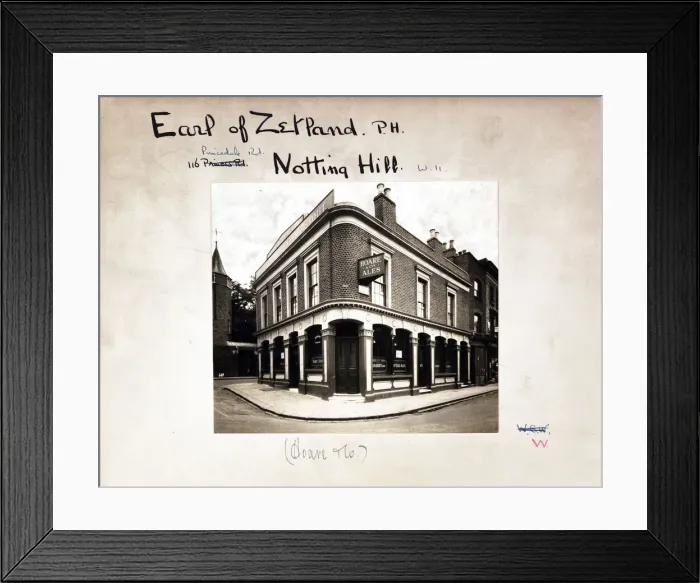 Framed Print : Photograph of Earl Of Zetland PH, Notting Hill, London Framed Print : Photograph of Earl Of Zetland PH, Notting Hill, London