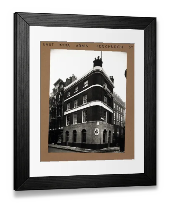 Framed Print : Photograph of East India Arms, Fenchurch Street, London Framed Print : Photograph of East India Arms, Fenchurch Street, London