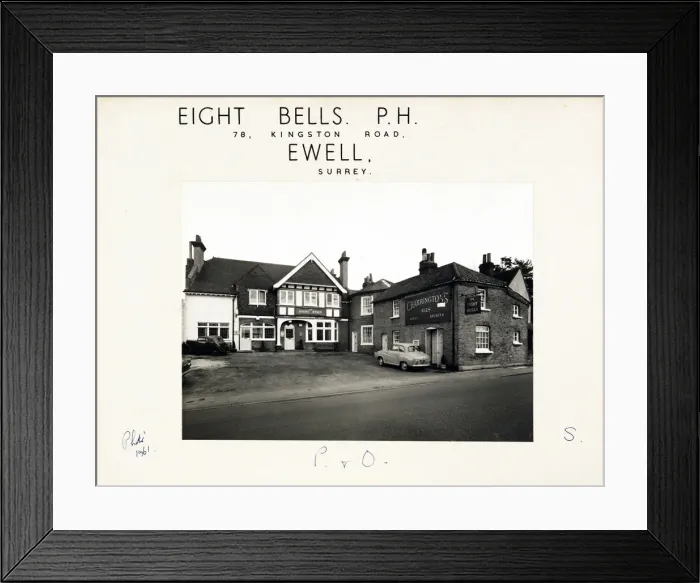 Framed Print : Photograph of Eight Bells PH, Ewell, Surrey Framed Print : Photograph of Eight Bells PH, Ewell, Surrey