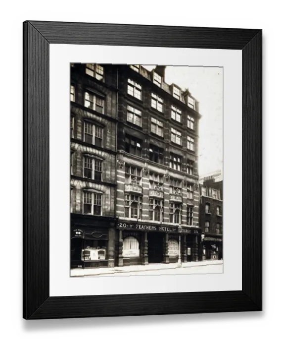 Framed Print : Photograph of Feathers Hotel, Westminster, London Framed Print : Photograph of Feathers Hotel, Westminster, London