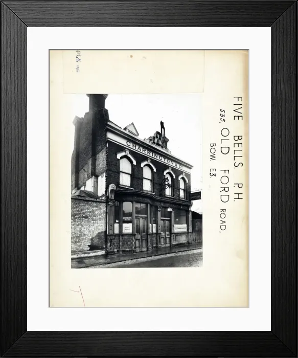 Framed Print : Photograph of Five Bells PH, Bow, London Framed Print : Photograph of Five Bells PH, Bow, London