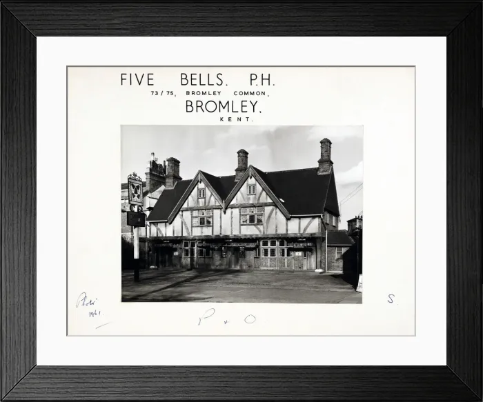 Framed Print : Photograph of Five Bells PH, Bromley, Greater London Framed Print : Photograph of Five Bells PH, Bromley, Greater London