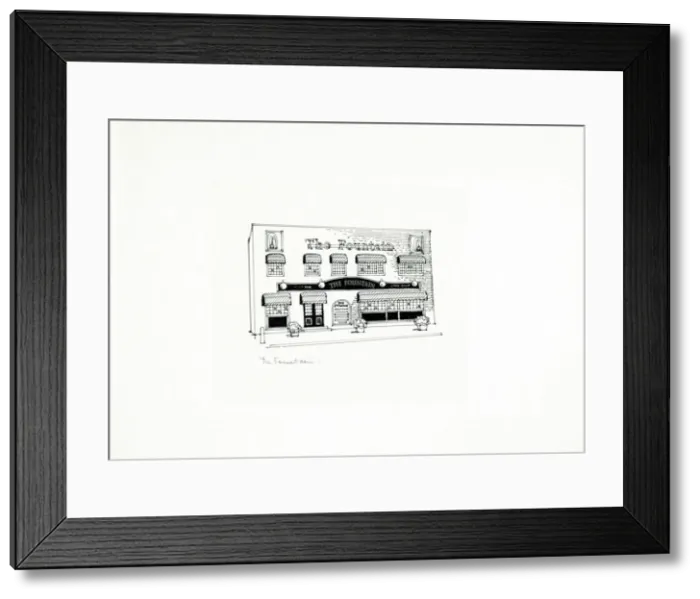 Framed Print : Sketch of Fountain PH, Mile End (New), London Framed Print : Sketch of Fountain PH, Mile End (New), London