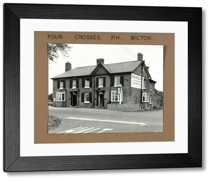 Framed Print : Photograph of Four Crosses PH, Bicton, Shropshire Framed Print : Photograph of Four Crosses PH, Bicton, Shropshire