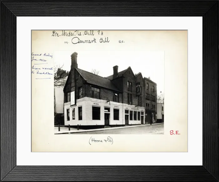 Framed Print : Photograph of Fox under the Hill PH, Camberwell, London Framed Print : Photograph of Fox under the Hill PH, Camberwell, London