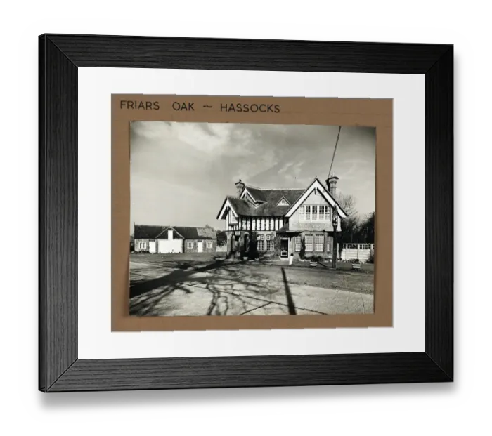 Framed Print : Photograph of Friars Oak PH, Hassocks, Sussex Framed Print : Photograph of Friars Oak PH, Hassocks, Sussex