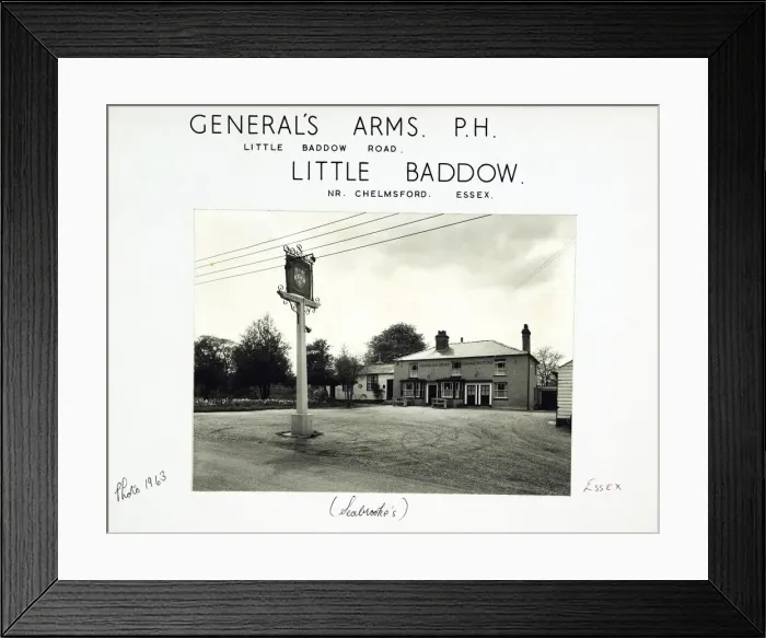 Framed Print : Photograph of Generals Arms, Little Baddow, Essex Framed Print : Photograph of Generals Arms, Little Baddow, Essex