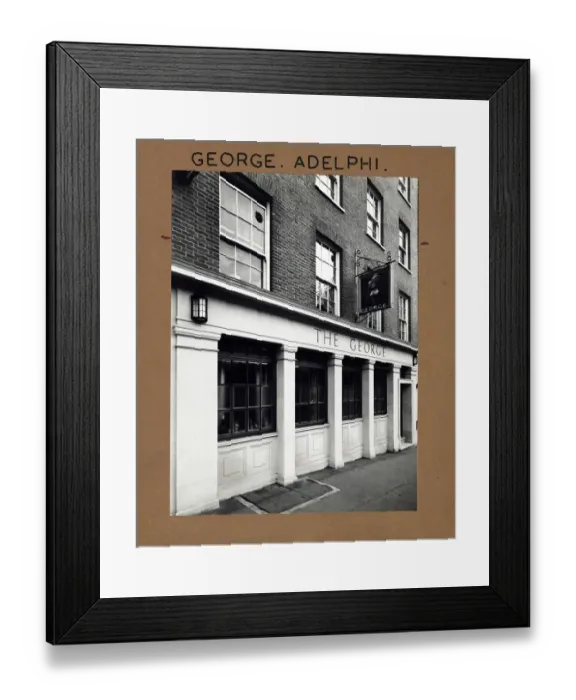 Framed Print : Photograph of George PH, Adelphi, London Framed Print : Photograph of George PH, Adelphi, London