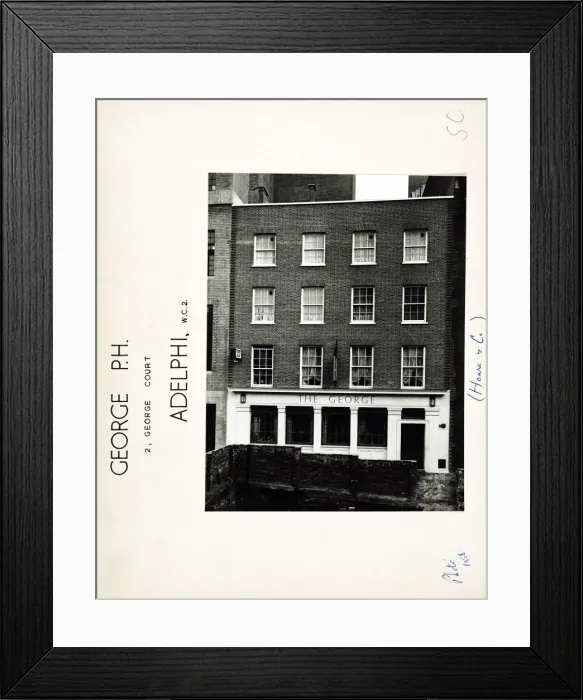 Framed Print : Photograph of George PH, Adelphi, London Framed Print : Photograph of George PH, Adelphi, London