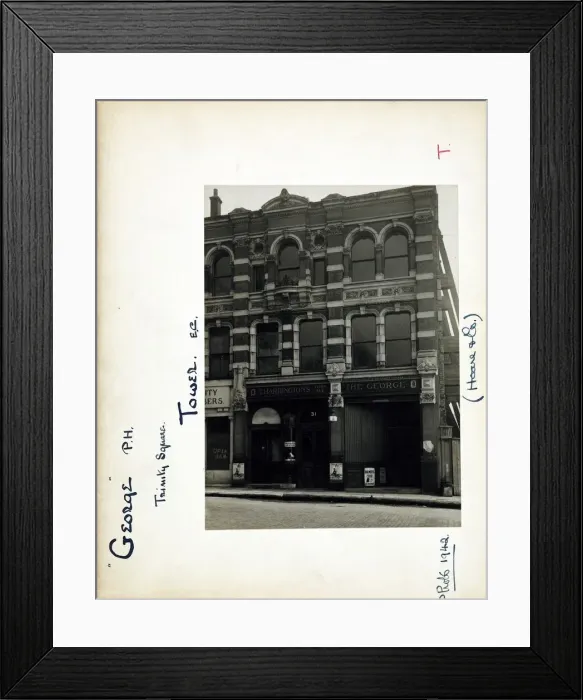 Framed Print : Photograph of George PH, Tower Hill, London Framed Print : Photograph of George PH, Tower Hill, London