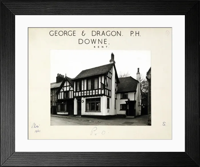 Framed Print : Photograph of George & Dragon PH, Downe, Greater London Framed Print : Photograph of George & Dragon PH, Downe, Greater London