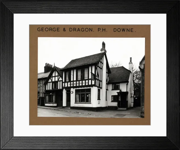 Framed Print : Photograph of George & Dragon PH, Downe, Greater London Framed Print : Photograph of George & Dragon PH, Downe, Greater London