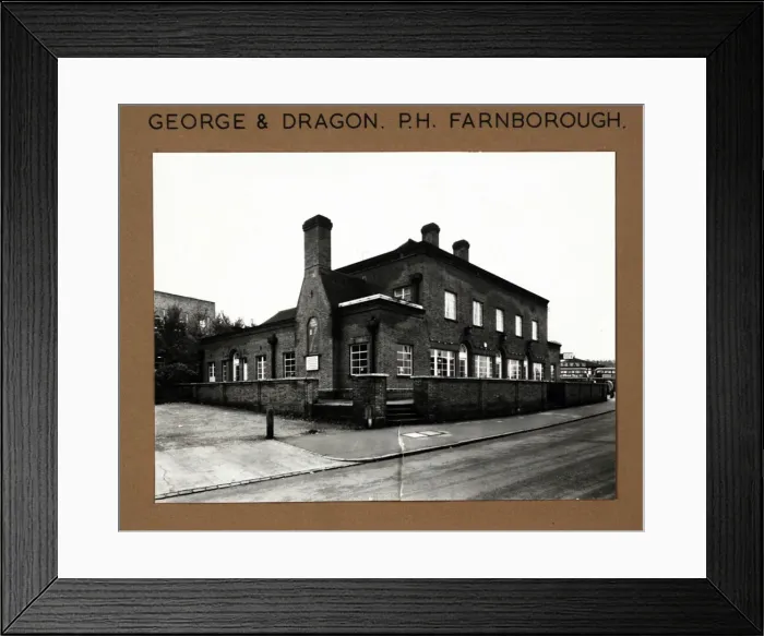 Framed Print : Photograph of George & Dragon PH, Farnborough, Surrey Framed Print : Photograph of George & Dragon PH, Farnborough, Surrey