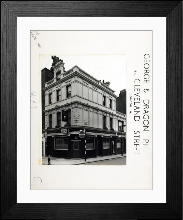 Framed Print : Photograph of George & Dragon PH, Fitzrovia, London Framed Print : Photograph of George & Dragon PH, Fitzrovia, London