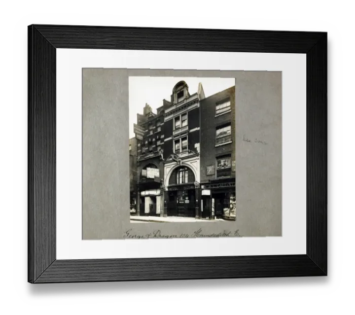 Framed Print : Photograph of George & Dragon PH, Houndsditch (Old), London Framed Print : Photograph of George & Dragon PH, Houndsditch (Old), London