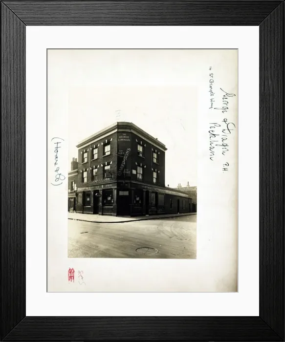 Framed Print : Photograph of George & Dragon PH, Peckham, London Framed Print : Photograph of George & Dragon PH, Peckham, London