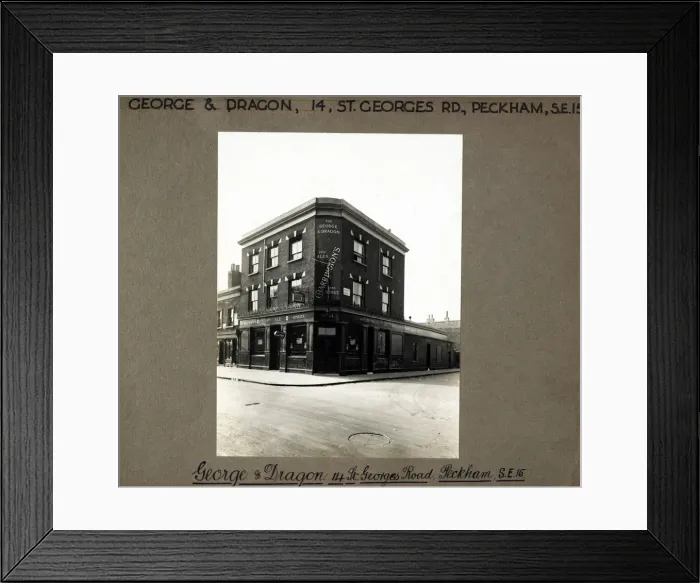 Framed Print : Photograph of George & Dragon PH, Peckham, London Framed Print : Photograph of George & Dragon PH, Peckham, London