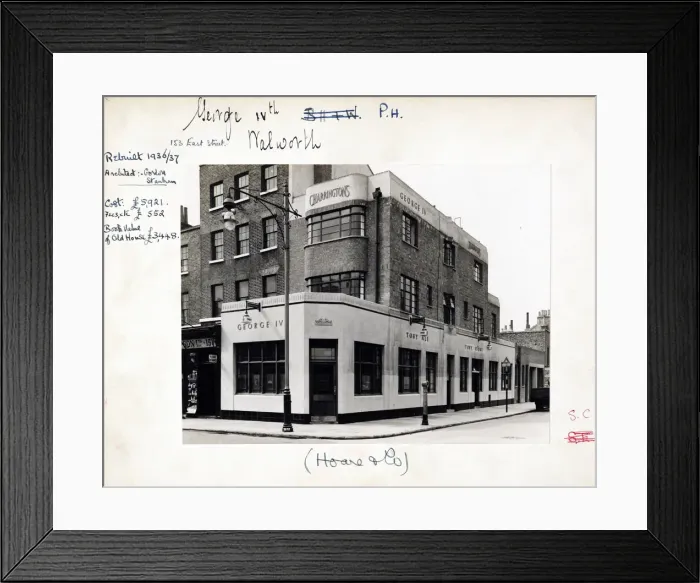 Framed Print : Photograph of George IV PH, Walworth, London Framed Print : Photograph of George IV PH, Walworth, London