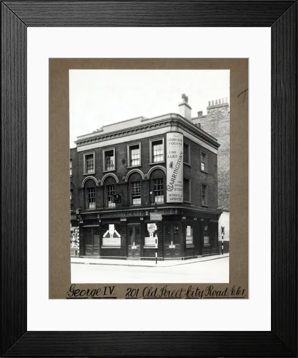 Framed Print : Photograph of George The Fourth PH, City Road, London Framed Print : Photograph of George The Fourth PH, City Road, London