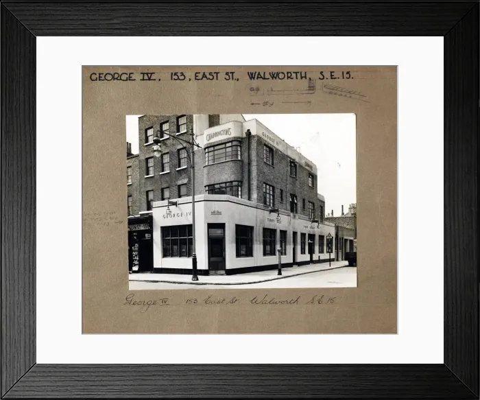 Framed Print : Photograph of George IV PH, Walworth, London Framed Print : Photograph of George IV PH, Walworth, London