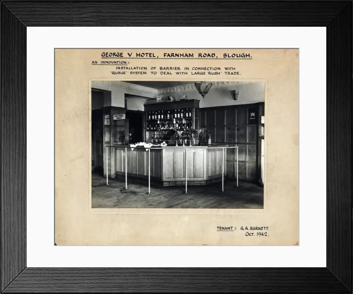 Framed Print : Photograph of George V PH, Slough, Buckinghamshire Framed Print : Photograph of George V PH, Slough, Buckinghamshire