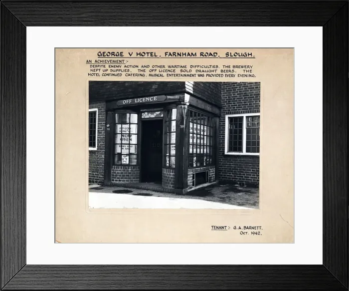 Framed Print : Photograph of George V PH, Slough, Buckinghamshire Framed Print : Photograph of George V PH, Slough, Buckinghamshire