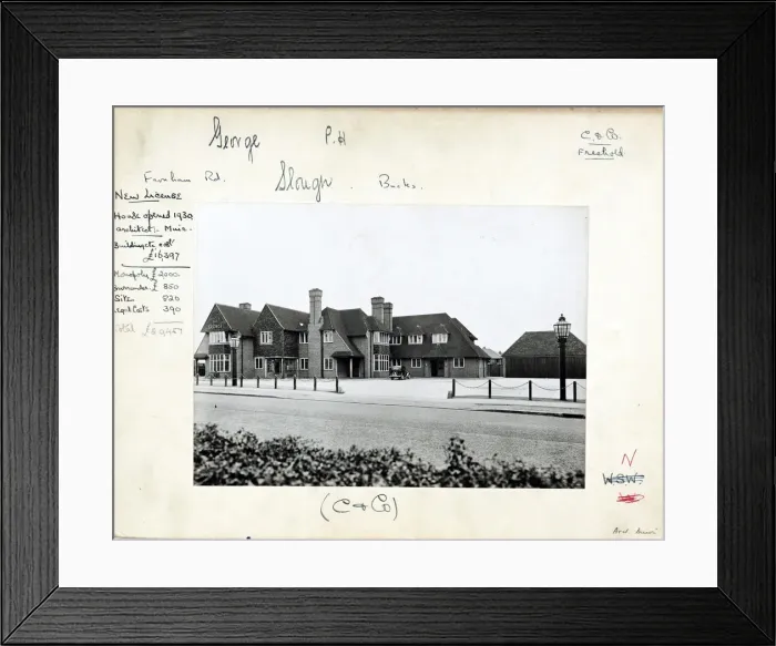 Framed Print : Photograph of George V PH, Slough, Buckinghamshire Framed Print : Photograph of George V PH, Slough, Buckinghamshire