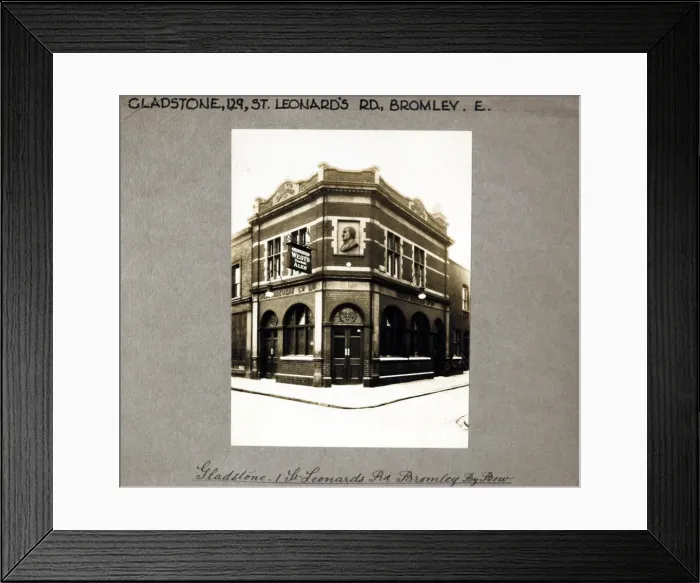 Framed Print : Photograph of Gladstone PH, Bromley by Bow, London Framed Print : Photograph of Gladstone PH, Bromley by Bow, London