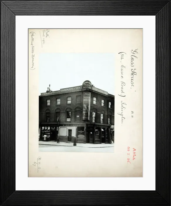 Framed Print : Photograph of Glass House PH, Islington, London Framed Print : Photograph of Glass House PH, Islington, London