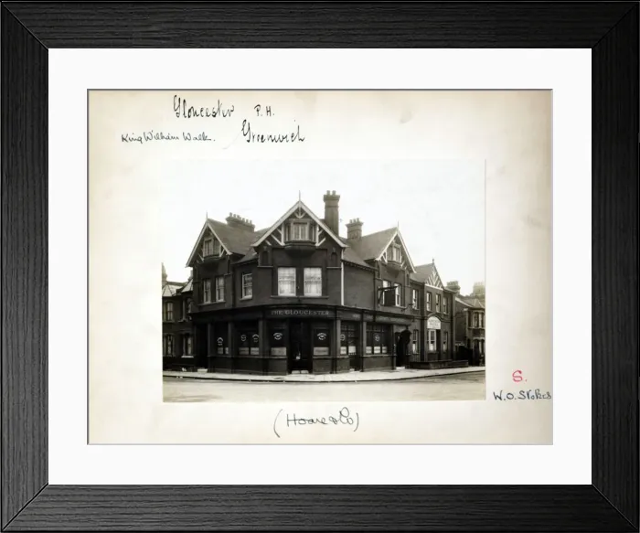 Framed Print : Photograph of Gloucester PH, Greenwich, London Framed Print : Photograph of Gloucester PH, Greenwich, London