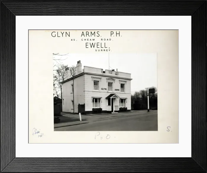 Framed Print : Photograph of Glyn Arms, Ewell, Surrey Framed Print : Photograph of Glyn Arms, Ewell, Surrey